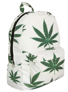 marijuana leaf backpack